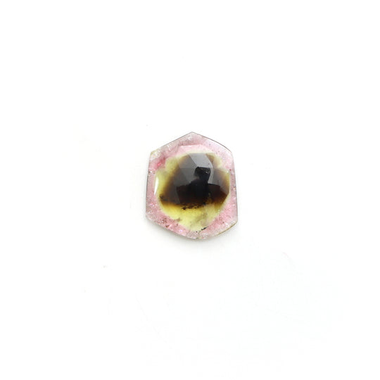 Natural Tourmaline Faceted Organic Loose Gemstone, 33x39 mm, Tourmaline Jewelry Making Gemstone, 1 Piece