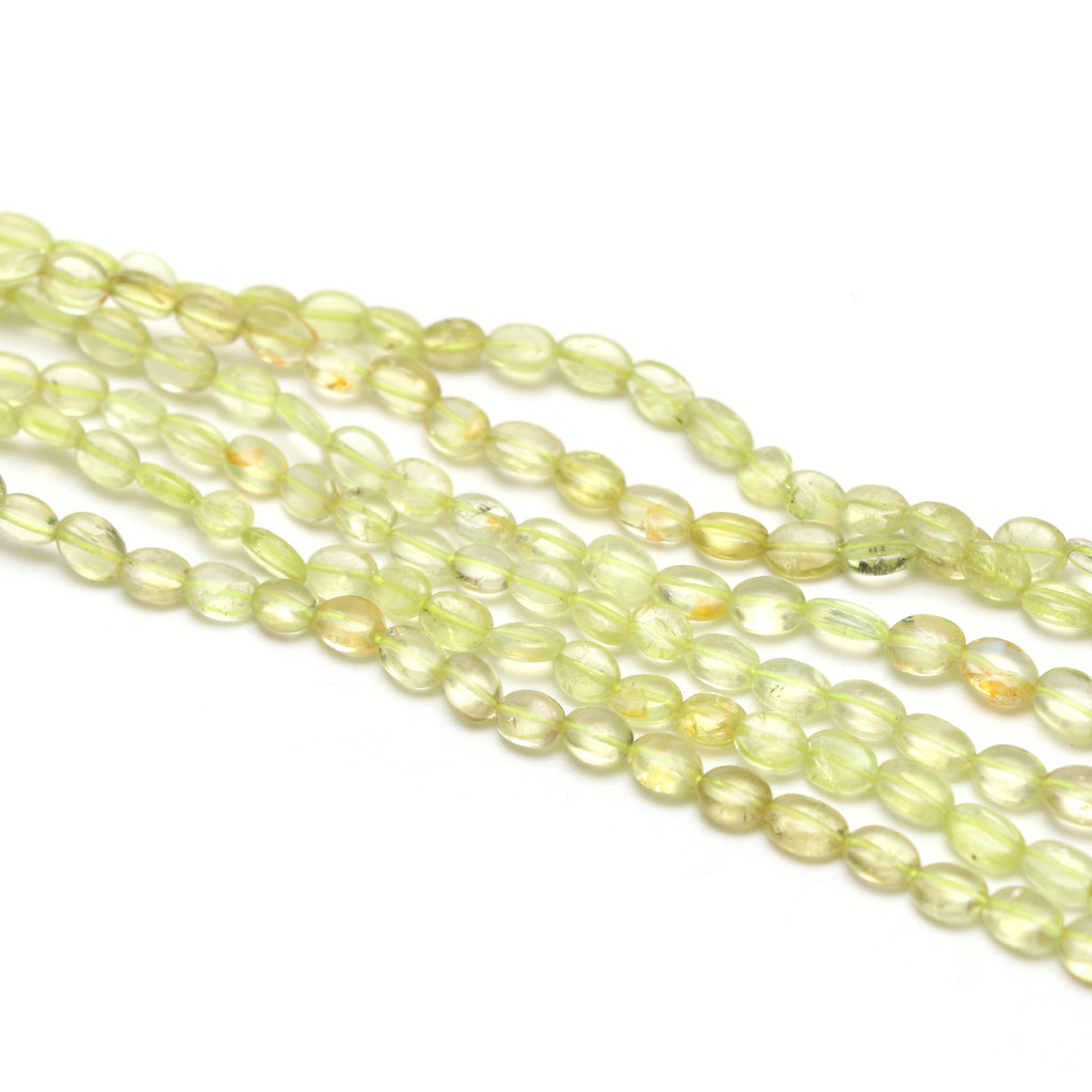 Natural Chrysoberyl Smooth Oval Beads, 3x3.5 mm to 7x10 mm, Chrysoberyl Oval Jewelry Making Beads, 18 Inches, Price Per Strand - National Facets, Gemstone Manufacturer, Natural Gemstones, Gemstone Beads, Gemstone Carvings
