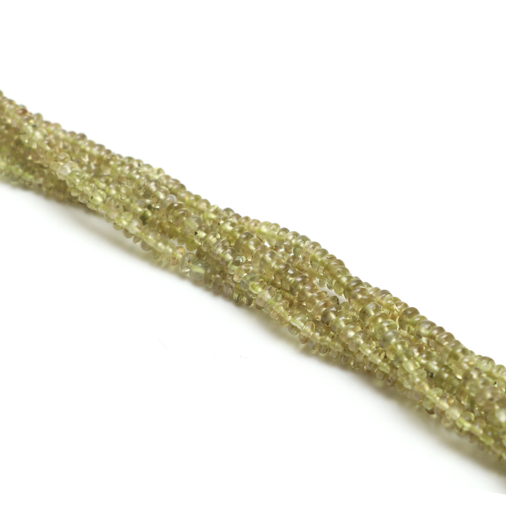 Natural Chrysoberyl Smooth Rondelle Beads, 3.5 mm to 5.5 mm, Chrysoberyl Rondelle Jewelry Making Beads, 18 Inches, Price Per Strand - National Facets, Gemstone Manufacturer, Natural Gemstones, Gemstone Beads, Gemstone Carvings