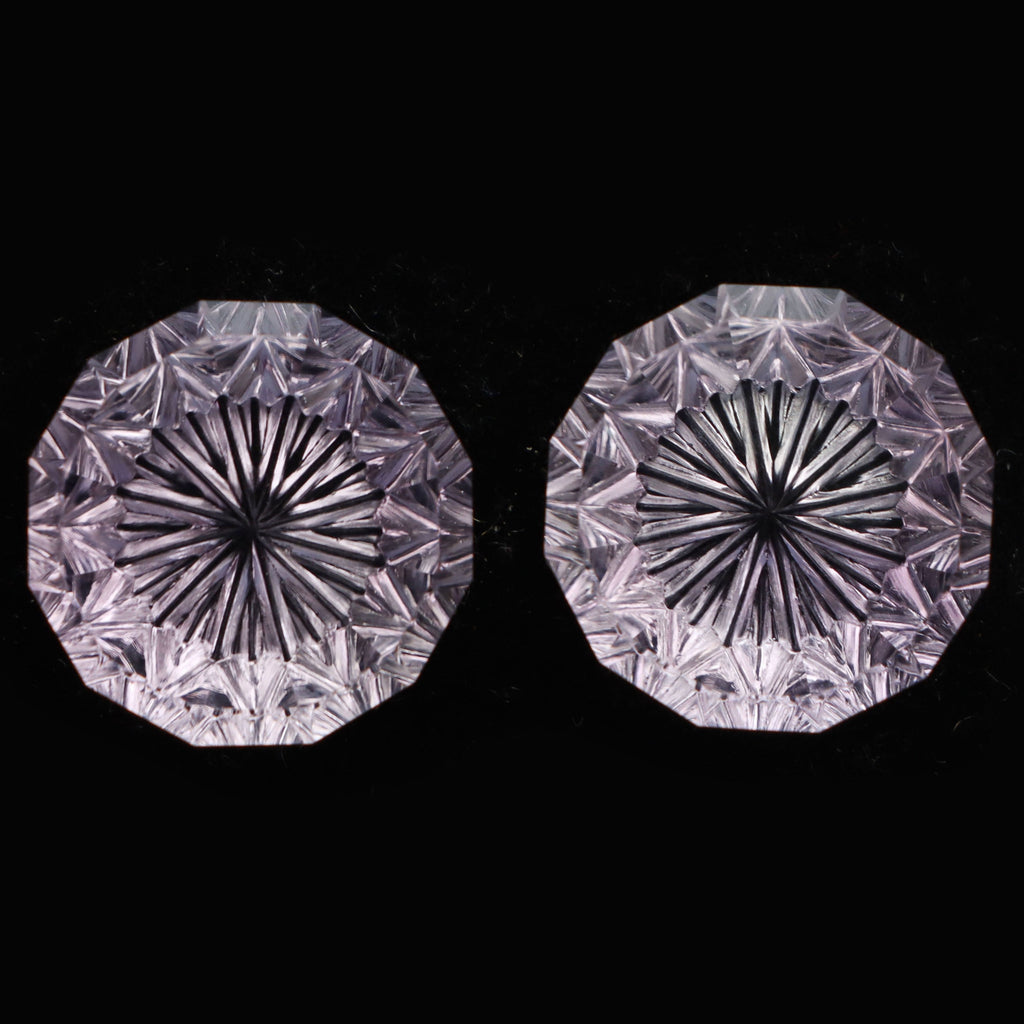Amethyst Intaglio Carving Loose Gemstone
