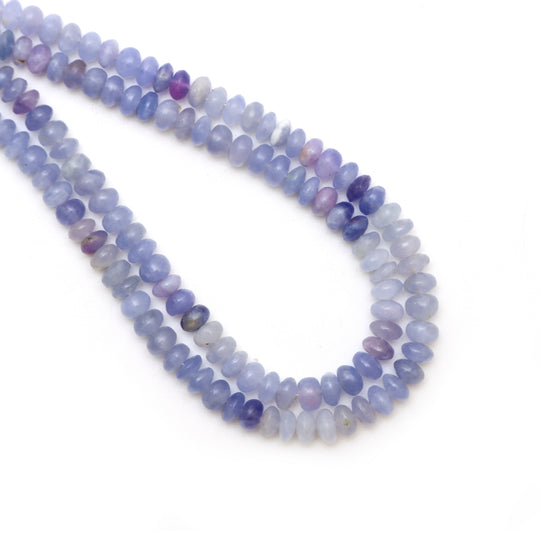 Hackmanite Smooth Rondelle Beads, 5 mm To 6 mm, Hackmanite Jewelry Making Beads, 18 Inches Full Strand, Price Per Strand