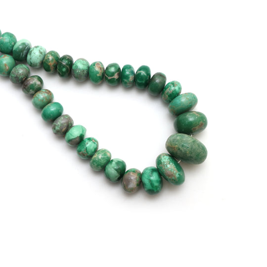 Natural Verasite Smooth Rondelle Beads, 12 mm to 25 mm, Verasite Jewelry Handmade , 20 Inches Full Strand, Price Per Strand