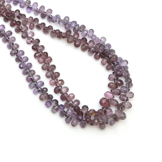 Natural Spinel Faceted Drop Beads, 2x3 to 4.5x6 mm, Spinel Jewelry Making Gemstone, 16 Inches Full Strand, Price Per Strand