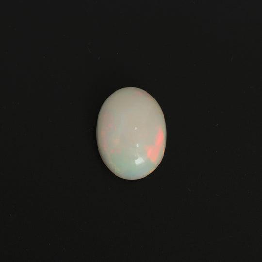 Natural Ethiopian Opal Smooth Oval Loose Gemstone, 16x21 mm, Opal Jewelry Making Gemstone, 1 Piece