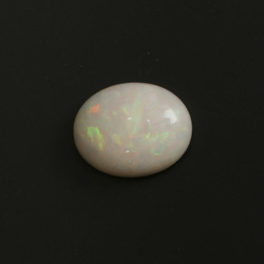 Natural Ethiopian Opal Smooth Oval Loose Gemstone, 18.5x23 mm, Ethiopian Opal Jewelry Making Gemstone, 1 Piece
