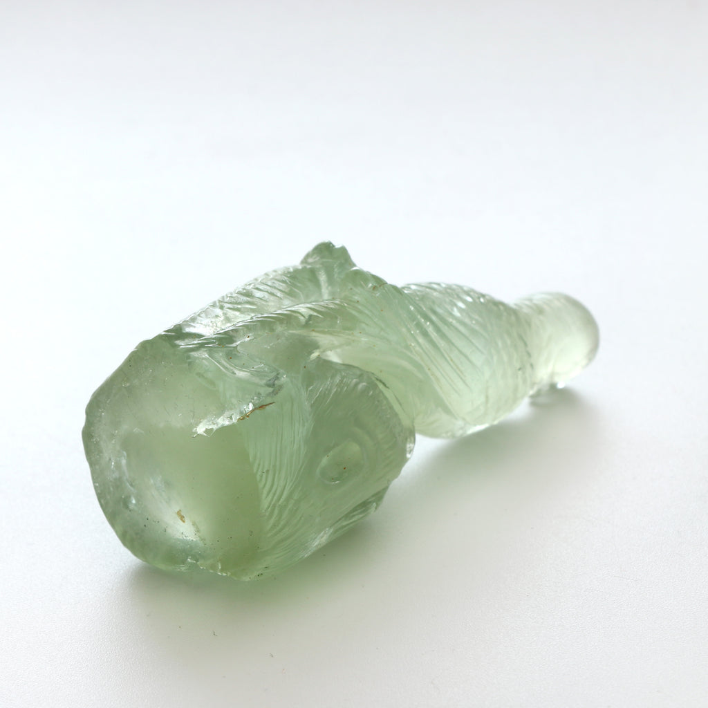 Natural Green Aquamarine Birds Carving Loose Gemstone, 30x64 mm, Green Aquamarine Carving, Antique Carving, Gift For Her - National Facets, Gemstone Manufacturer, Natural Gemstones, Gemstone Beads, Gemstone Carvings