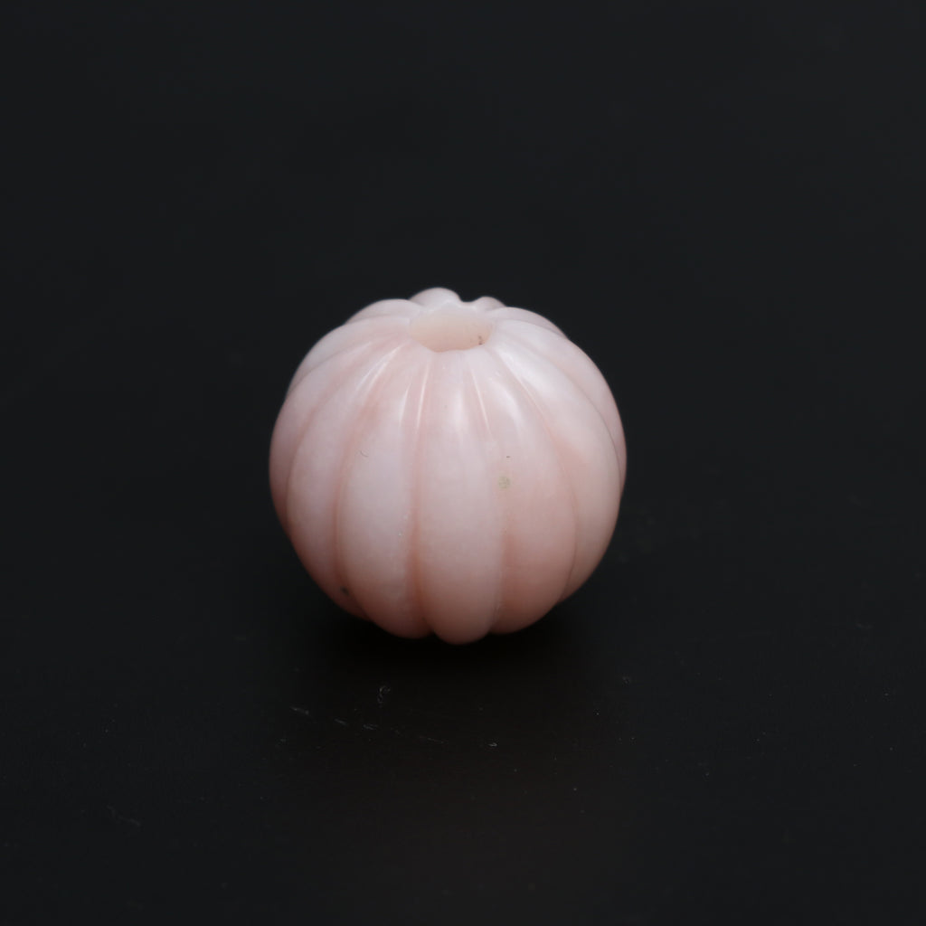Natural Pink Opal Carving Rondelle Drilled Loose Gemstone, 20 mm, Pink Opal Carving, Pink Opal Balls Jewelry Making Gemstone, 1 Piece - National Facets, Gemstone Manufacturer, Natural Gemstones, Gemstone Beads, Gemstone Carvings