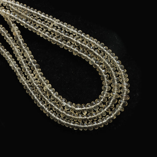 Scapolite Faceted Rondelle Beads, 4.5 mm To 7 mm, Scapolite Jewelry Making Beads, 18 Inches Strand, Price Per Strand