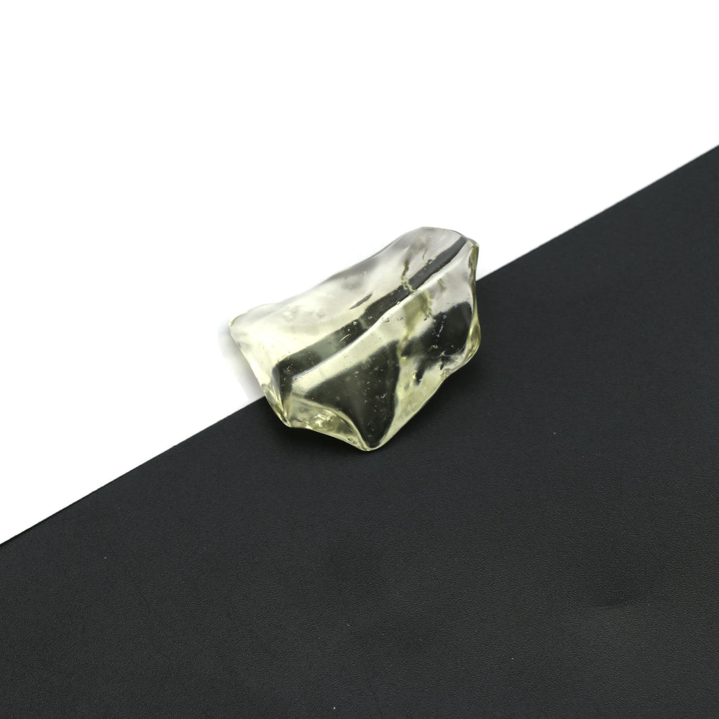 Natural Libyan Desert Glass Smooth Organic Shape Loose Gemstone, 22x30 mm, Libyan Glass Organic Shape Jewelry Making Gemstone, 1 Piece - National Facets, Gemstone Manufacturer, Natural Gemstones, Gemstone Beads