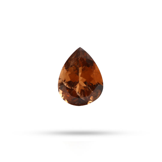 Natural Brown Tourmaline Faceted Pear Loose Gemstone, 10x13 mm, Tourmaline Jewelry Making Gemstone, 1 Piece