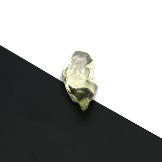 Natural Libyan Desert Glass Smooth Organic Shape Loose Gemstone, 16x37 mm, Libyan Glass Organic Shape Jewelry Making Gemstone, 1 Piece