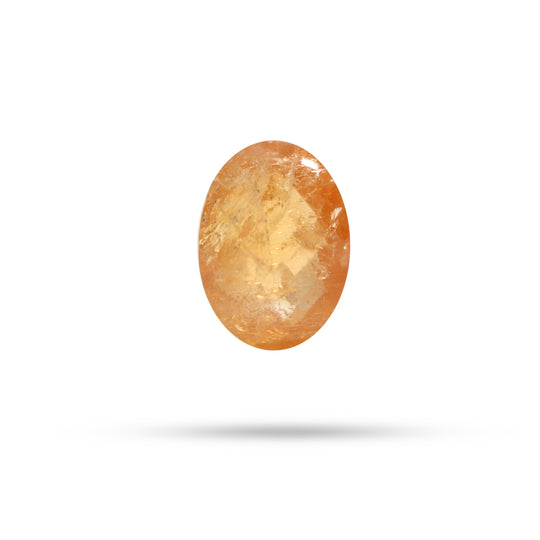 Imperial Topaz Faceted Oval Loose Gemstone, 10x14.5 mm, Imperial Topaz Jewelry Making Gemstone, 1 Piece