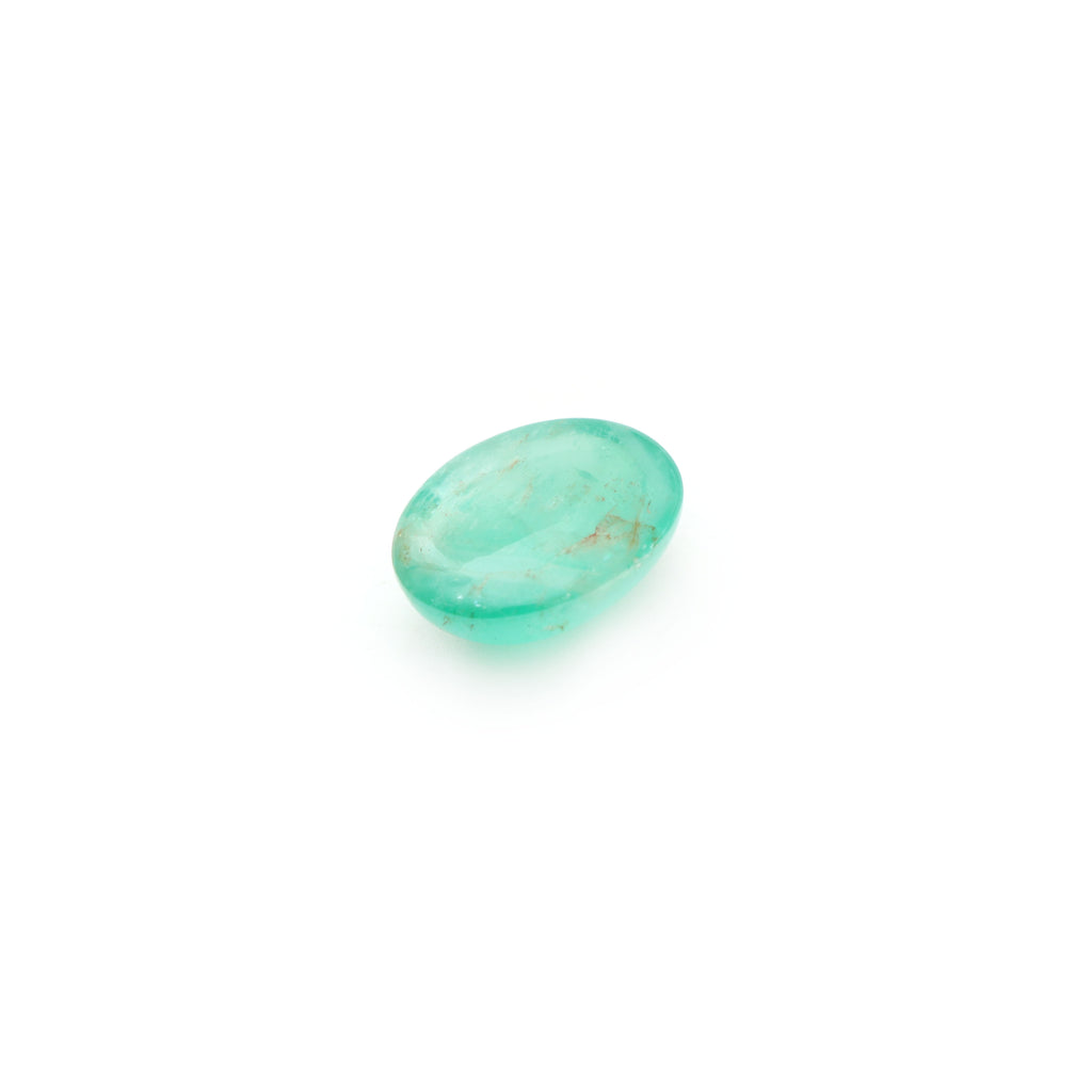 Natural Emerald Smooth Oval Cabochon Loose Gemstone, 14.5x20 mm, Emerald Jewelry Making Gemstone Handmade Gift for Women, 1 Piece - National Facets, Gemstone Manufacturer, Natural Gemstones, Gemstone Beads