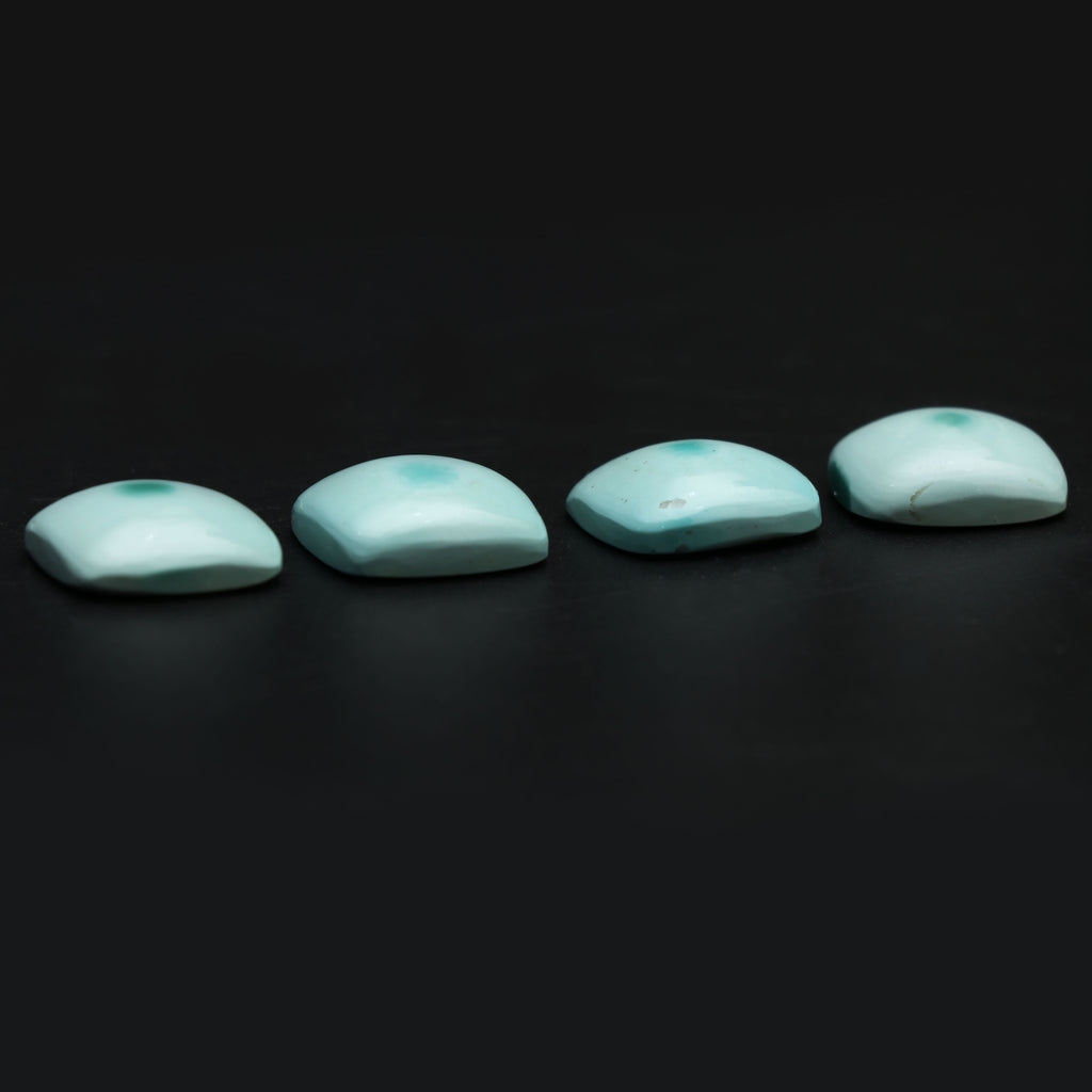 Natural Turquoise Smooth Cushion Cabochon Loose Gemstone, 16x16 mm, Turquoise Handmade Jewelry Gift For Her, Set of 4 Pieces - National Facets, Gemstone Manufacturer, Natural Gemstones, Gemstone Beads