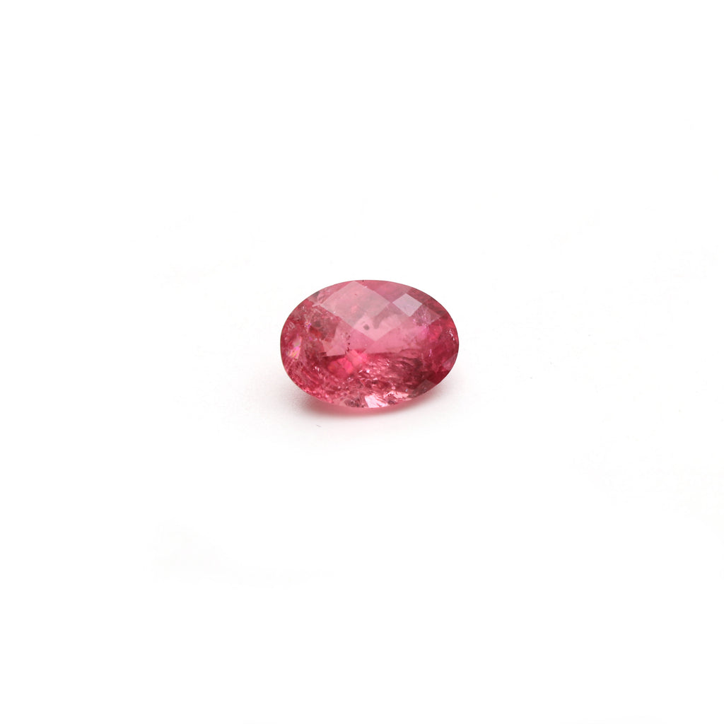 Natural Rubelite Faceted Oval Loose Gemstone, 10x14 mm, Rubelite Jewelry Handmade Gift For Women, 1 Piece - National Facets, Gemstone Manufacturer, Natural Gemstones, Gemstone Beads