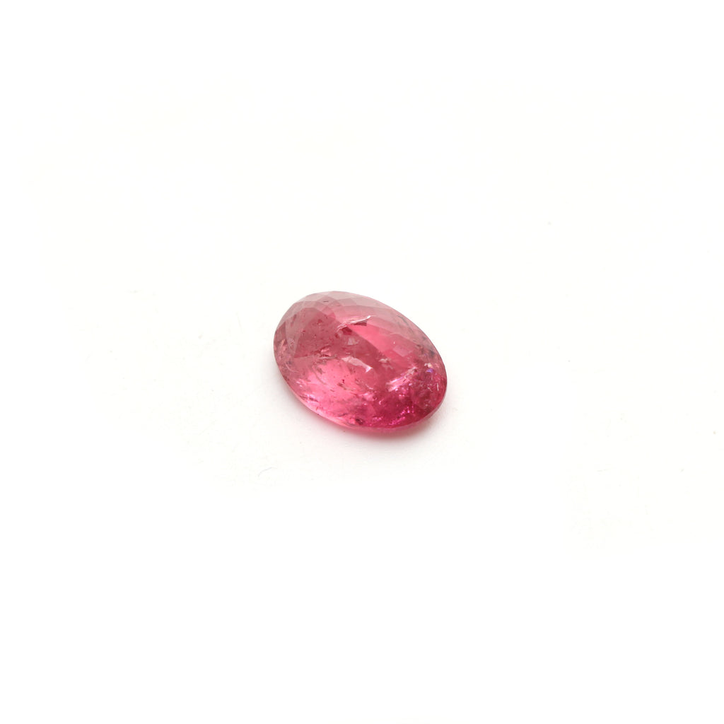 Natural Rubelite Faceted Oval Loose Gemstone, 10x14 mm, Rubelite Jewelry Handmade Gift For Women, 1 Piece - National Facets, Gemstone Manufacturer, Natural Gemstones, Gemstone Beads