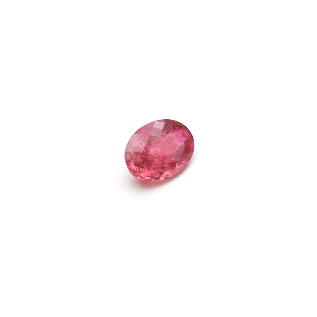 Natural Rubelite Faceted Oval Loose Gemstone, 10x14 mm, Rubelite Jewelry Handmade Gift For Women, 1 Piece - National Facets, Gemstone Manufacturer, Natural Gemstones, Gemstone Beads
