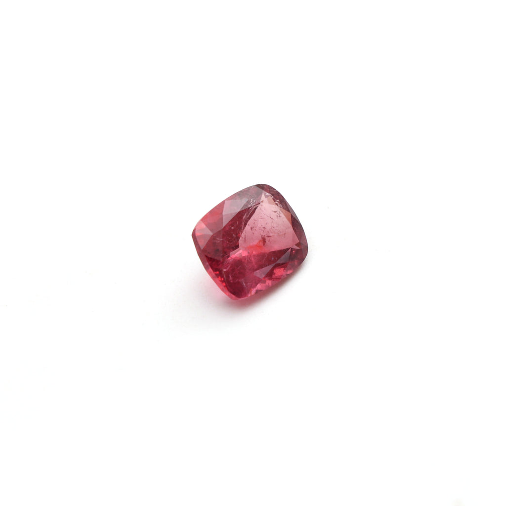 Natural Rubelite Faceted Rectangle Loose Gemstone, 9x11 mm, Rubelite Jewelry Handmade Gift For Women, 1 Piece - National Facets, Gemstone Manufacturer, Natural Gemstones, Gemstone Beads