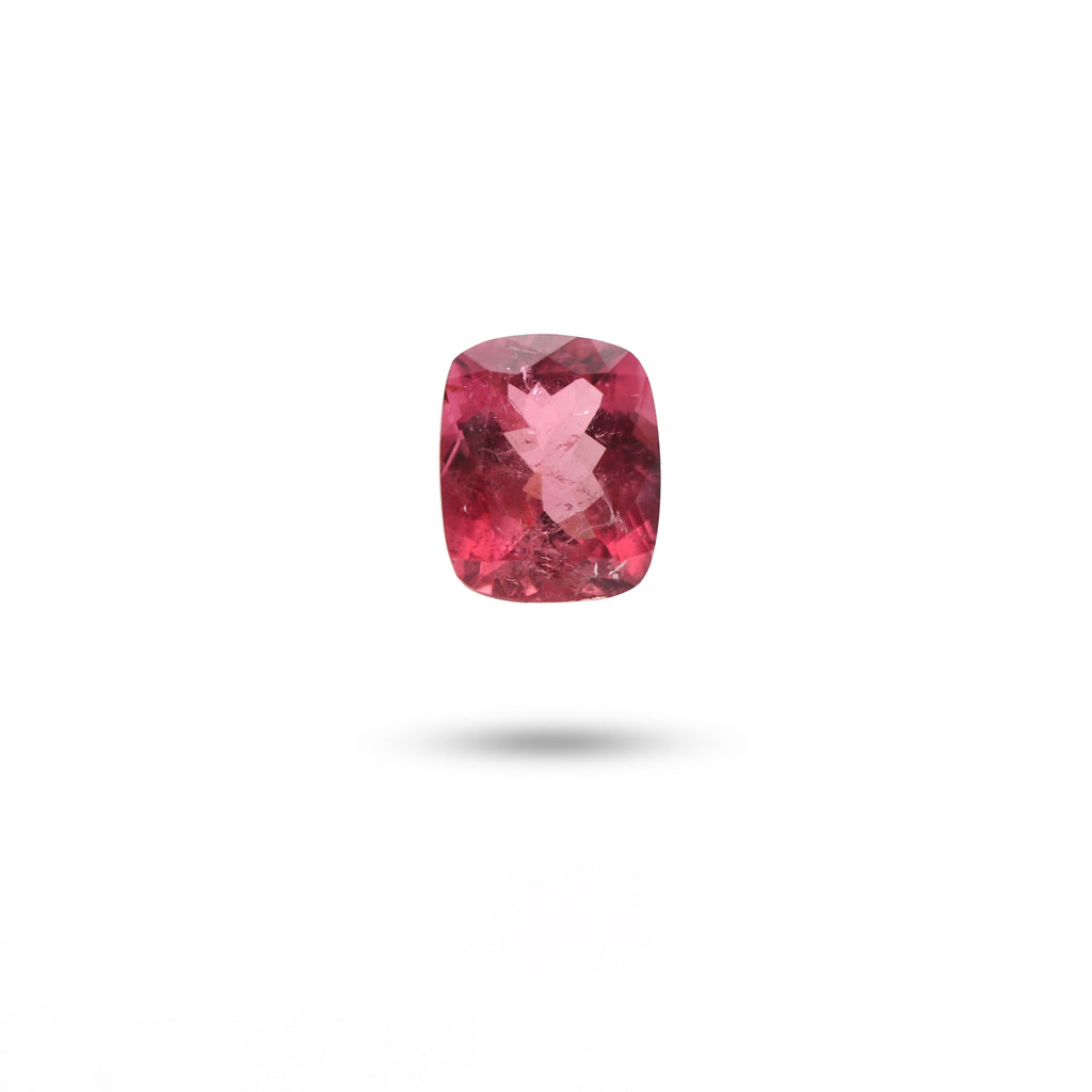 Natural Rubelite Faceted Rectangle Loose Gemstone, 9x11 mm, Rubelite Jewelry Handmade Gift For Women, 1 Piece - National Facets, Gemstone Manufacturer, Natural Gemstones, Gemstone Beads