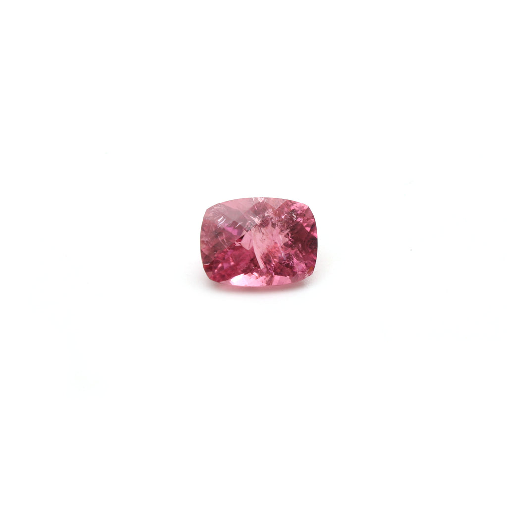 Natural Rubelite Faceted Rectangle Loose Gemstone, 9x12 mm, Rubelite Jewelry Handmade Gift For Women, 1 Piece - National Facets, Gemstone Manufacturer, Natural Gemstones, Gemstone Beads