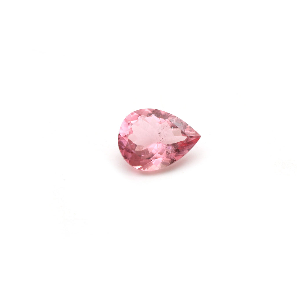 Natural Rubelite Faceted Pear Loose Gemstone, 10x13 mm, Rubelite Jewelry Handmade Gift For Women, 1 Piece - National Facets, Gemstone Manufacturer, Natural Gemstones, Gemstone Beads