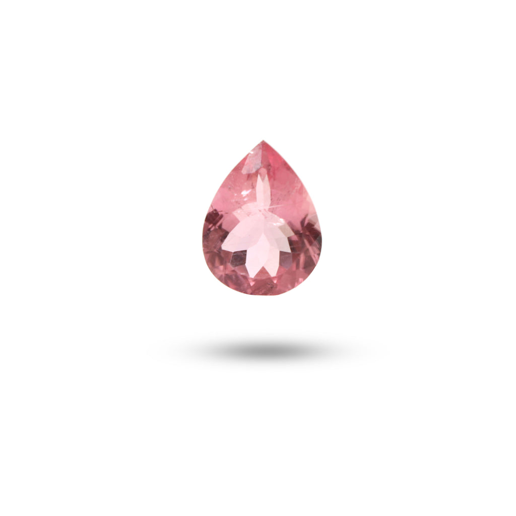 Natural Rubelite Faceted Pear Loose Gemstone, 10x13 mm, Rubelite Jewelry Handmade Gift For Women, 1 Piece - National Facets, Gemstone Manufacturer, Natural Gemstones, Gemstone Beads