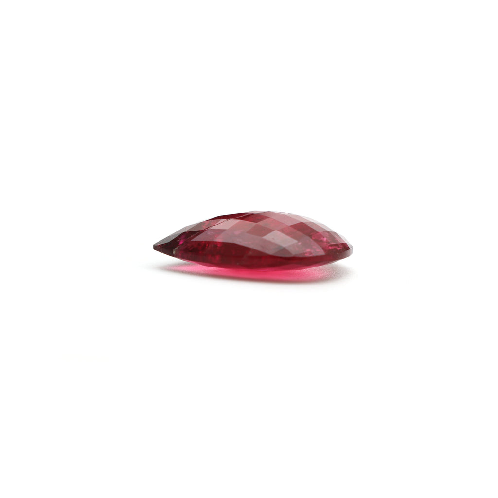 Natural Rubelite Faceted Pear Loose Gemstone, 16x22  mm, Rubelite Jewelry Handmade Gift For Women, 1 Piece - National Facets, Gemstone Manufacturer, Natural Gemstones, Gemstone Beads