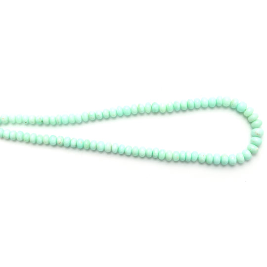 Mint Chrysoprase Smooth Rondelle Beads, 8 mm To 10 mm, Mint Chrysoprase Jewelry Making Beads, 18 Inches Full Strand, Price Per Strand