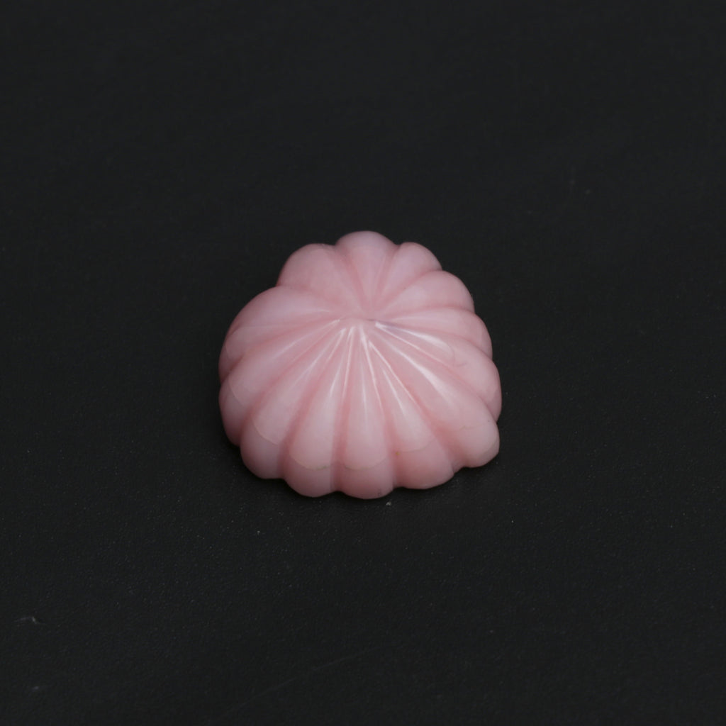 Natural Pink Opal Carving Heart Shape Loose Gemstone- 19.5x19.5 mm, Pink Opal Heart Jewelry Making Gemstone, Pink Opal Cabochon, 1 Piece - National Facets, Gemstone Manufacturer, Natural Gemstones, Gemstone Beads, Gemstone Carvings