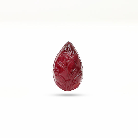 Natural Tourmaline Pear Carving Loose Gemstone, 13x21 mm, Tourmaline Jewelry Making Gemstone, 1 Piece