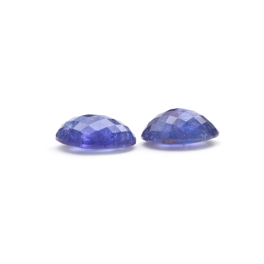 Natural Tanzanite Faceted Oval Loose Gemstone, 12x16 mm, Tanzanite Jewelry Handmade Gift For Women, 1 Pair - National Facets, Gemstone Manufacturer, Natural Gemstones, Gemstone Beads