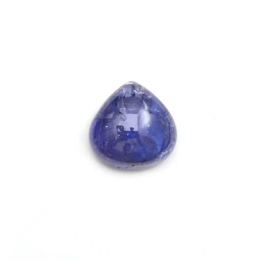 Natural Tanzanite Smooth Heart Loose Gemstone, 20x20 mm, Tanzanite , 1 Piece