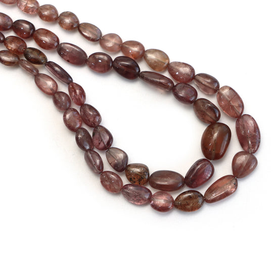Color Change Garnet Smooth Tumble Beads, 4x6 mm To 8x13 mm, Garnet Jewelry Making Beads, 18 Inches Full Strand, Price Per Strand