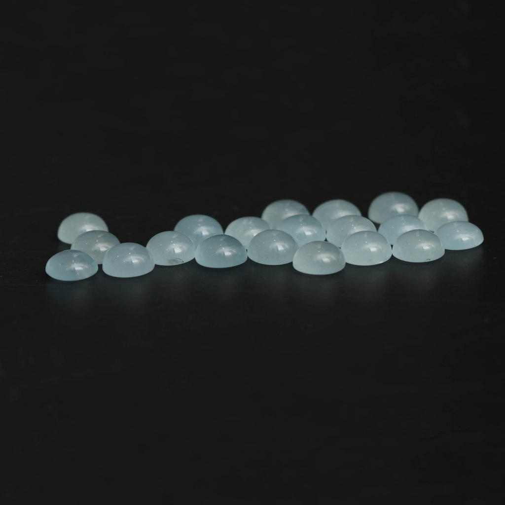 Natural Aquamarine Smooth Round Loose Gemstone, 8x8 mm, Aquamarine Jewelry Handmade Gift for Women, Set of 20 Pieces - National Facets, Gemstone Manufacturer, Natural Gemstones, Gemstone Beads