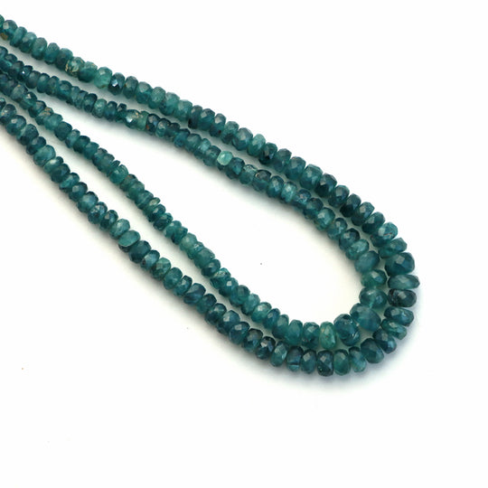 Grandidierite Faceted Rondelle Beads, 2.5 mm To 5 mm, Grandidierite Jewelry Making Beads, 15 Inches Full Strand, Price Per Strand