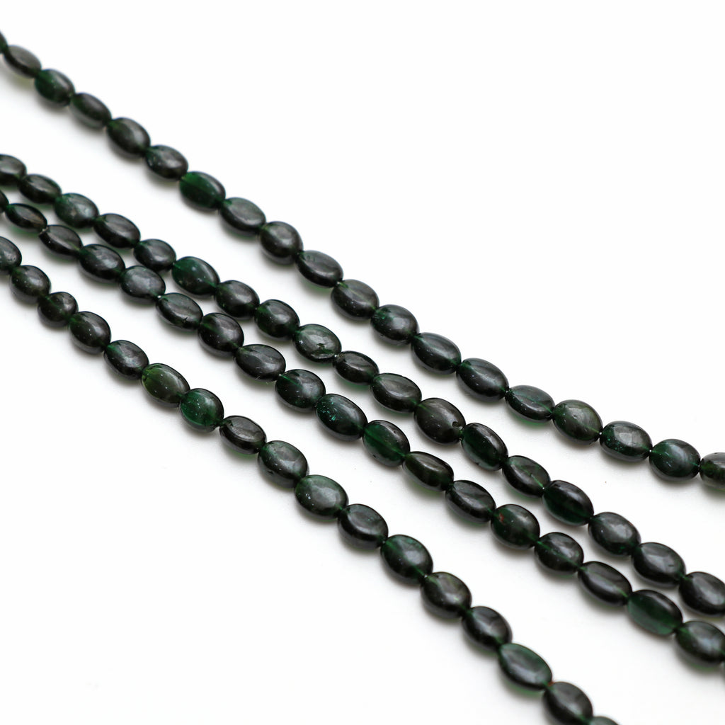 Chrome Tourmaline Smooth Tumble Beads, 5x6 mm to 7x9 mm, Chrome Tourmaline Jewelry, 18 Inches Full Strand, Price Per Strand - National Facets, Gemstone Manufacturer, Natural Gemstones, Gemstone Beads, Gemstone Carvings