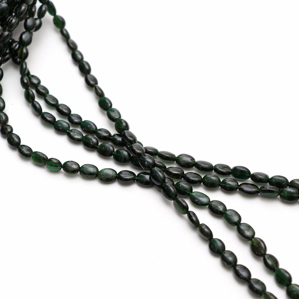 Chrome Tourmaline Smooth Tumble Beads, 5x6 mm to 7x9 mm, Chrome Tourmaline Jewelry, 18 Inches Full Strand, Price Per Strand - National Facets, Gemstone Manufacturer, Natural Gemstones, Gemstone Beads, Gemstone Carvings