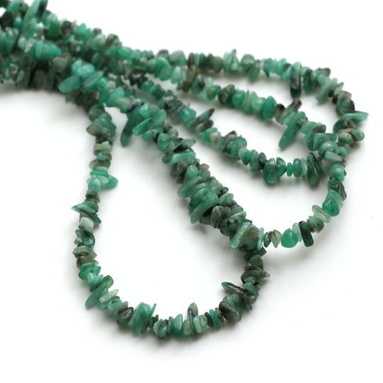 Emerald Smooth Nuggets Beads, 3x3.5 mm to 3.5x8.5 mm, Emerald Jewelry Making Beads, 18 Inches Full Strand, Price Per Strand