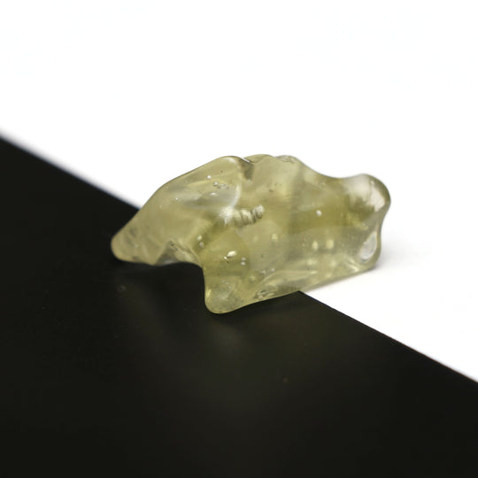 Natural Libyan Desert Glass Smooth Organic Shape Loose Gemstone, 30x30 mm, Libyan Glass Organic Shape Jewelry Making Gemstone, 1 Piece