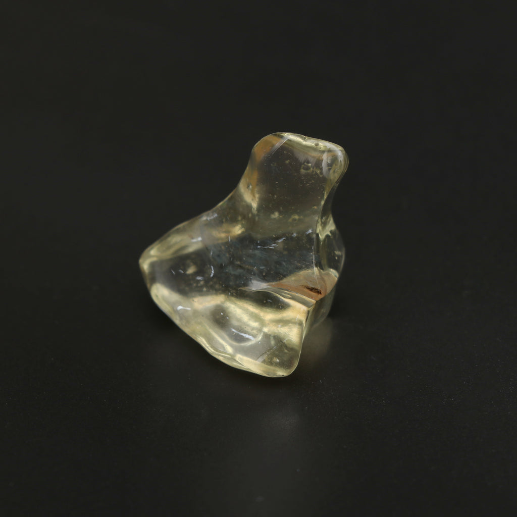 Natural Libyan Desert Glass Smooth Organic Shape Loose Gemstone, 27x30 mm, Libyan Glass Organic Shape Jewelry Making Gemstone, 1 Piece - National Facets, Gemstone Manufacturer, Natural Gemstones, Gemstone Beads