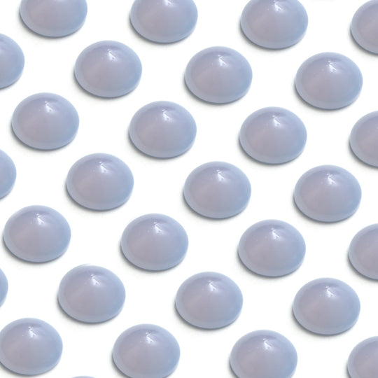 Blue Chalcedony Round Cabochon Loose Gemstone, Blue Chalcedony Round Cabs, Blue Chalcedony Jewelry Making Gemstone