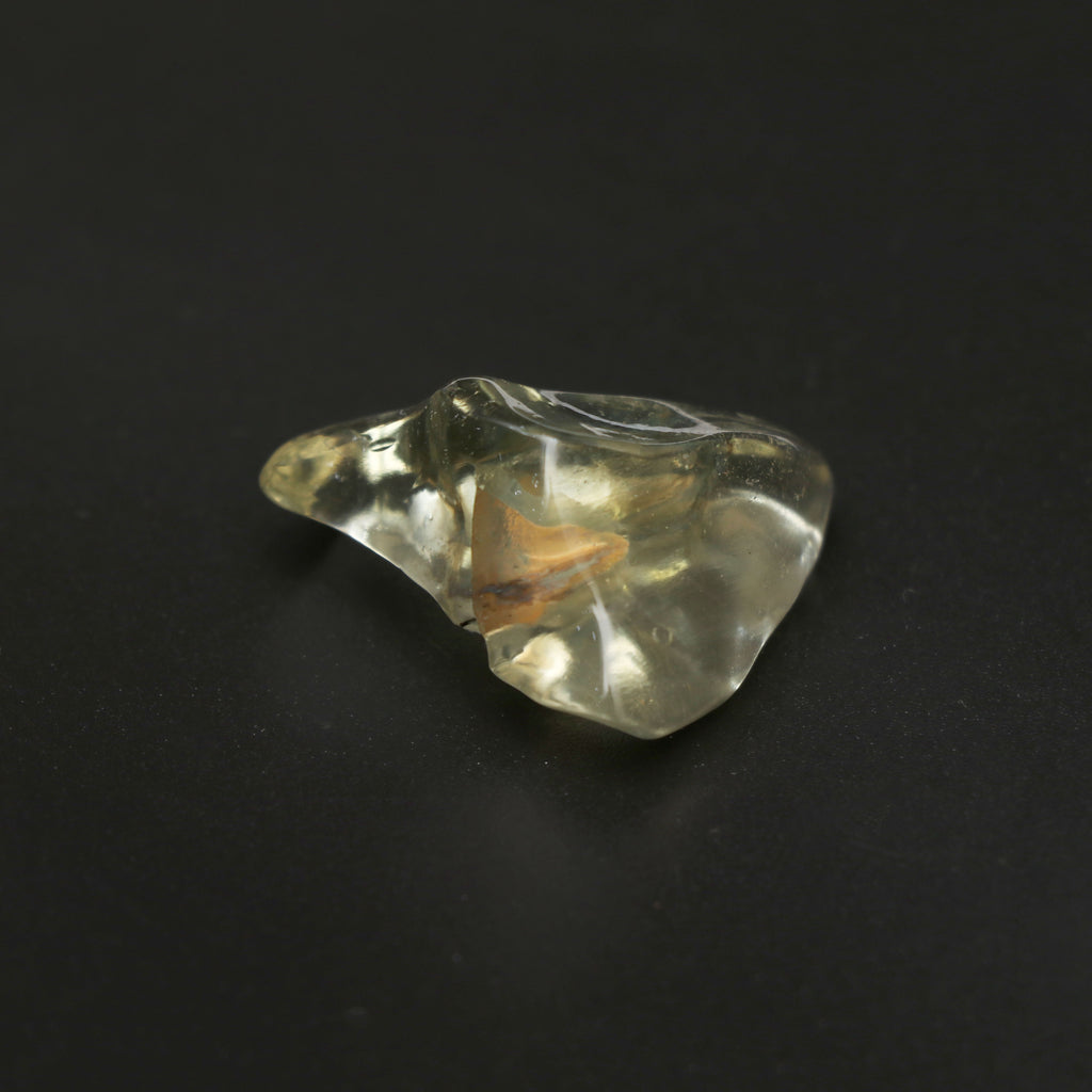 Natural Libyan Desert Glass Smooth Organic Shape Loose Gemstone, 27x30 mm, Libyan Glass Organic Shape Jewelry Making Gemstone, 1 Piece - National Facets, Gemstone Manufacturer, Natural Gemstones, Gemstone Beads