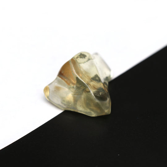 Natural Libyan Desert Glass Smooth Organic Shape Loose Gemstone, 27x30 mm, Libyan Glass Organic Shape Jewelry Making Gemstone, 1 Piece