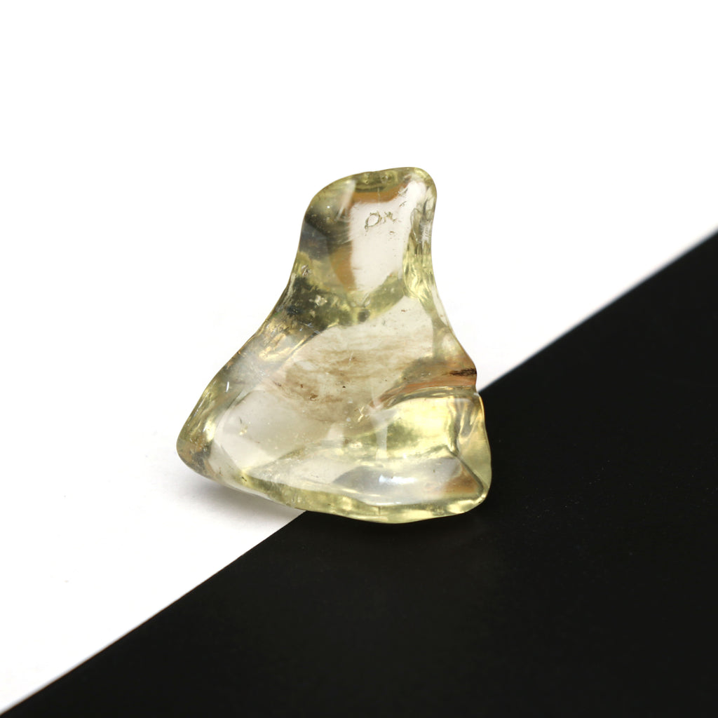 Natural Libyan Desert Glass Smooth Organic Shape Loose Gemstone, 27x30 mm, Libyan Glass Organic Shape Jewelry Making Gemstone, 1 Piece - National Facets, Gemstone Manufacturer, Natural Gemstones, Gemstone Beads