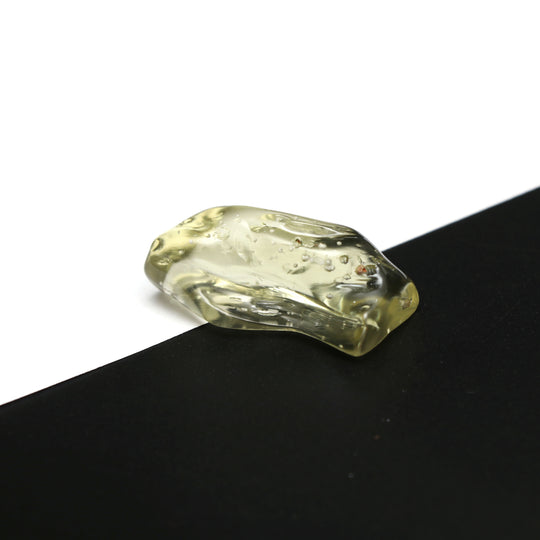 Natural Libyan Desert Glass Smooth Organic Shape Loose Gemstone, 16x35 mm, Libyan Glass Organic Shape Jewelry Making Gemstone, 1 Piece