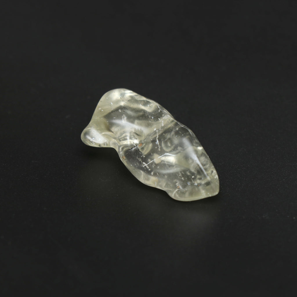 Natural Libyan Desert Glass Smooth Organic Shape Loose Gemstone, 18x34 mm, Libyan Glass Organic Shape Jewelry Making Gemstone, 1 Piece - National Facets, Gemstone Manufacturer, Natural Gemstones, Gemstone Beads