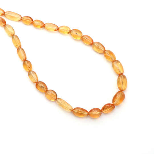 Imperial Topaz Smooth Tumble Beads , 5x7.5 mm To 10x13.5 mm, Imperial Topaz Jewelry Making Beads, 19 Inches Full Strand, Price Per Strand
