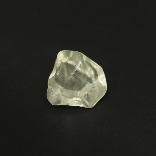 Natural Libyan Desert Glass Smooth Organic Shape Loose Gemstone, 25x25 mm, Libyan Glass Organic Shape Jewelry Making Gemstone, 1 Piece