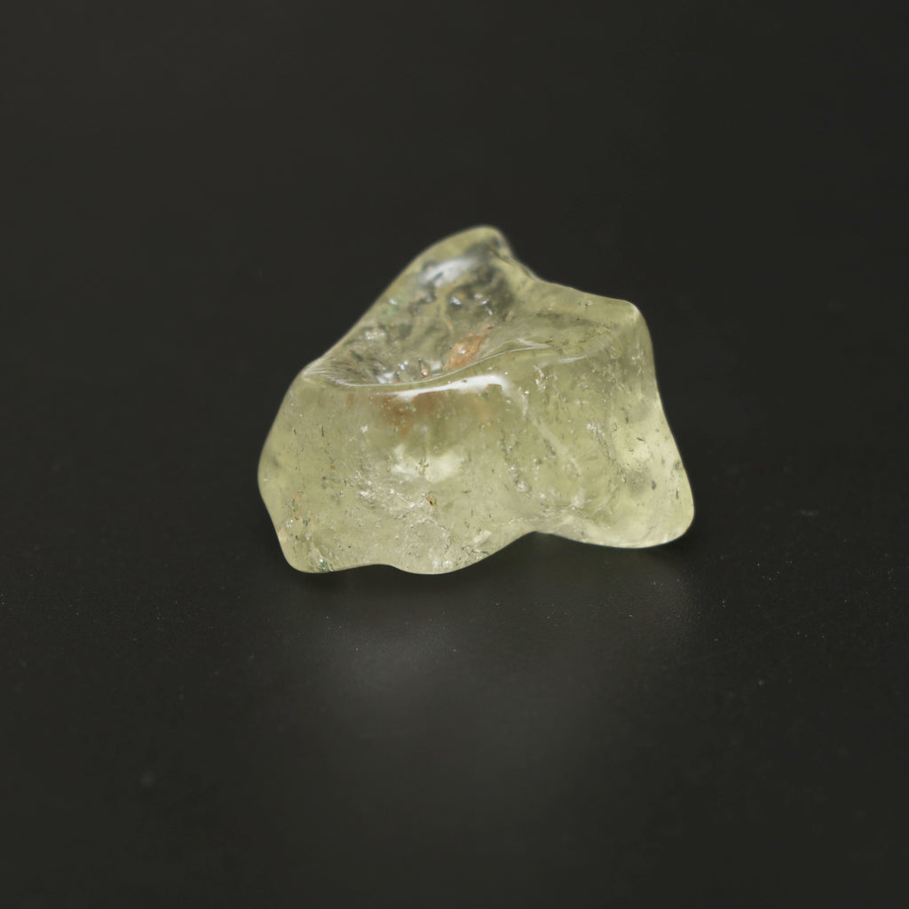 Natural Libyan Desert Glass Smooth Organic Shape Loose Gemstone, 25x27 mm, Libyan Glass Organic Shape Jewelry Making Gemstone, 1 Piece - National Facets, Gemstone Manufacturer, Natural Gemstones, Gemstone Beads