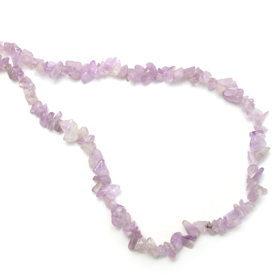 Amethyst Smooth Chips Beads, 5x6 mm To 6x9 mm, Amethyst Jewelry Making Beads, 34 Inches Full Strand, Price Per Strand